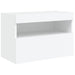 Set comode TV de perete, 7 piese, cu lumini LED, alb - WALTI WALTI