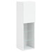 Set comode TV de perete, 7 piese, cu lumini LED, alb - WALTI WALTI
