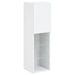 Set comode TV de perete, 7 piese, cu lumini LED, alb - WALTI WALTI