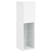 Set comode TV de perete, 6 piese, cu lumini LED, alb - WALTI WALTI