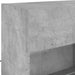 Set comode TV de perete cu lumini LED, 6 piese, gri beton - WALTI WALTI