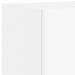 Comode TV de perete cu lumini LED, 4 piese, alb - WALTI WALTI