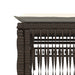 Șezlong cu pernă, maro, poliratan - WALTI WALTI