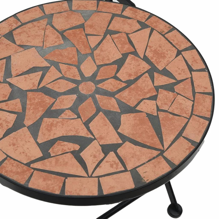 Scaune de bistro pliabile, 2 buc., cărămiziu, ceramică - WALTI WALTI