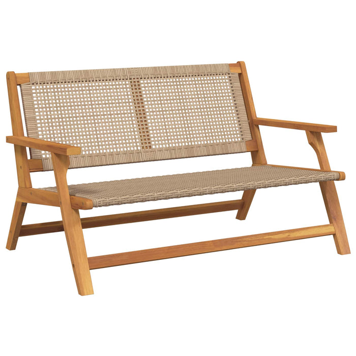 Mobilier de grădină Bej 122 x 78 x 73 cm Lemn Solid de Acacia WALTI