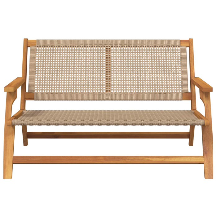 Mobilier de grădină Bej 122 x 78 x 73 cm Lemn Solid de Acacia WALTI