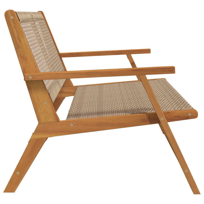 Mobilier de grădină Bej 122 x 78 x 73 cm Lemn Solid de Acacia WALTI