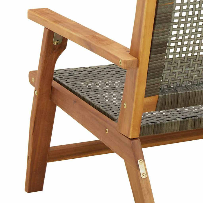 Mobilier de grădină 2 pcs Gri 67 x 78 x 73 cm WALTI