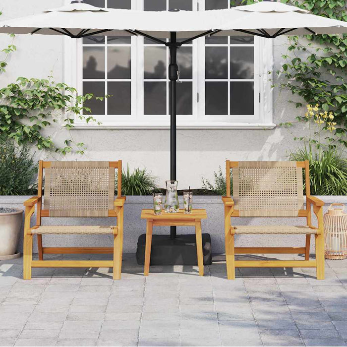 Mobilier de grădină 2 pcs Bej 67 x 78 x 73 cm WALTI