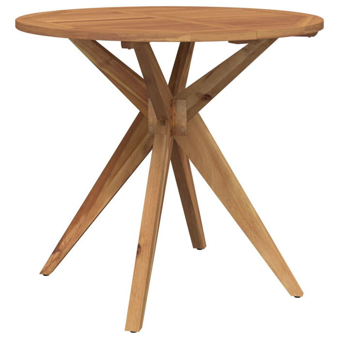 Masă de grădină rotundă, Ø85x75 cm, lemn masiv de acacia WALTI