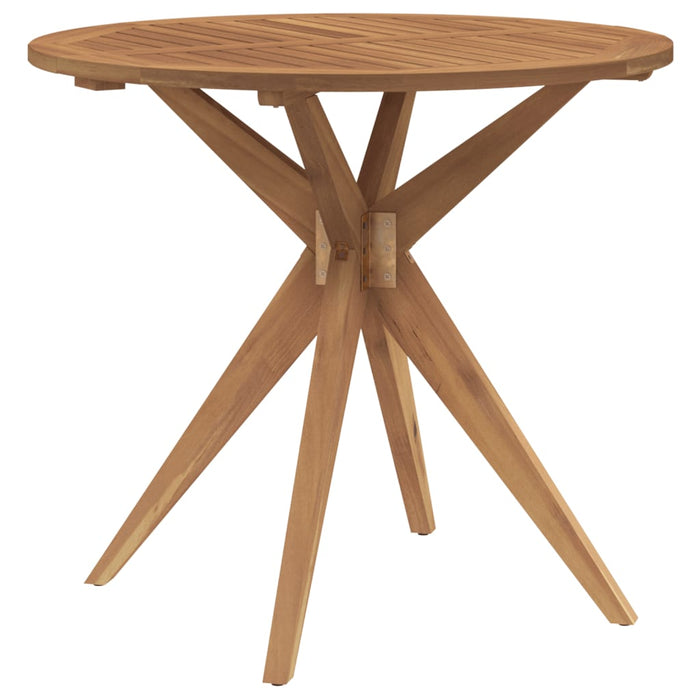 Masă de grădină rotundă, Ø85x75 cm, lemn masiv de acacia WALTI