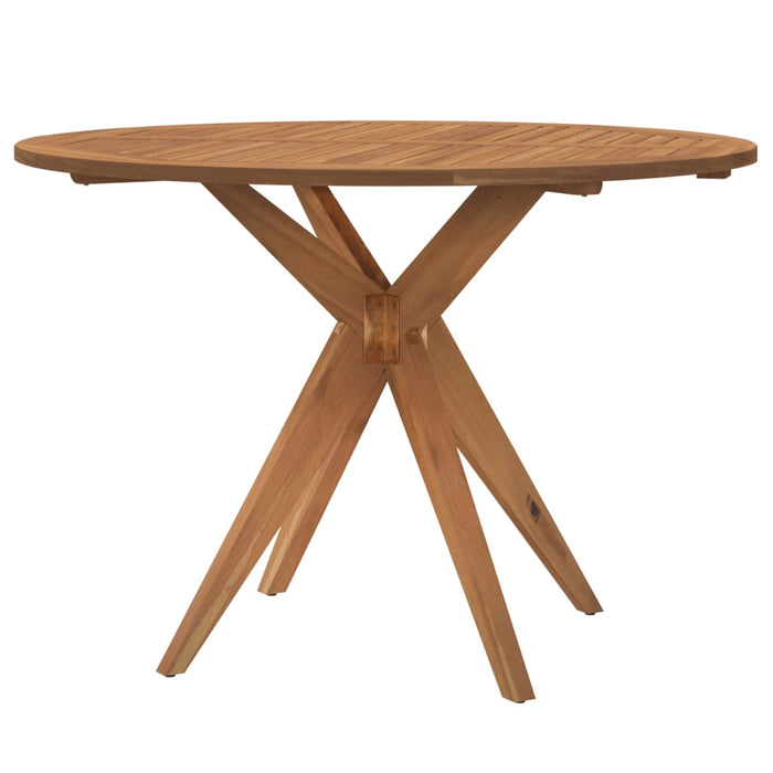 Masă de grădină rotundă, Ø110x75 cm, lemn masiv de acacia WALTI