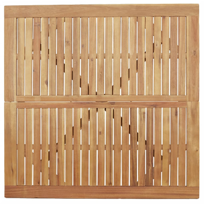 Masă de grădină pătrată, 110x110x75 cm, lemn masiv de acacia WALTI