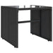 Set mobilier de grădină cu perne, 4 piese, negru, poliratan - WALTI WALTI
