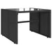 Set mobilier de grădină cu perne, 4 piese, negru, poliratan - WALTI WALTI