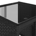 Set mobilier de grădină cu perne, 4 piese, negru, poliratan - WALTI WALTI