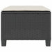 Set bistro cu perne, 3 piese, negru, poliratan - WALTI WALTI