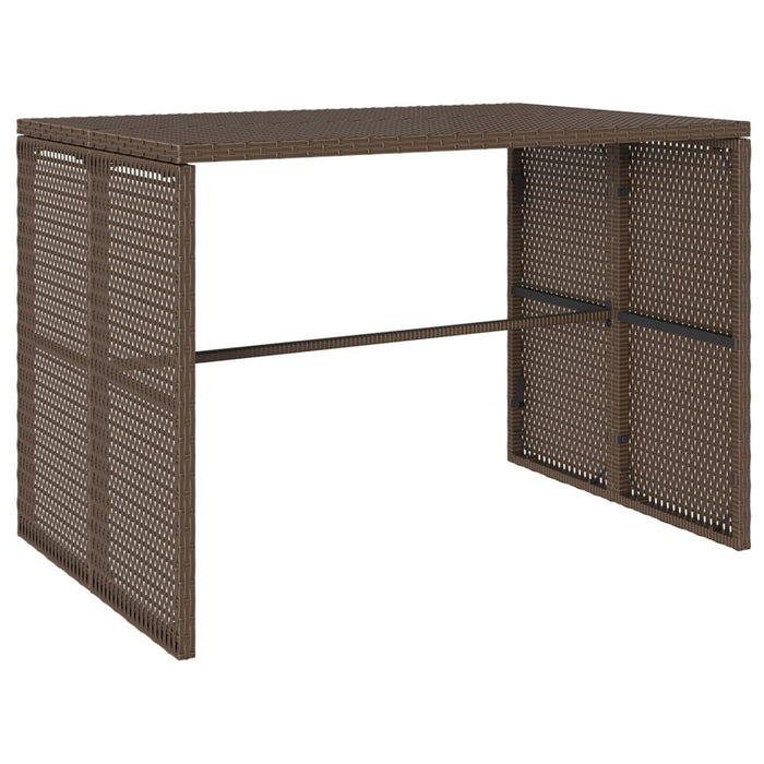Set mobilier de grădină cu perne, 3 piese, maro, poliratan - WALTI WALTI