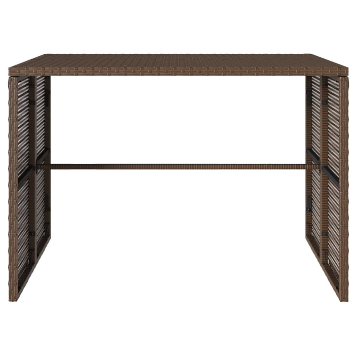 Set mobilier de grădină cu perne, 3 piese, maro, poliratan - WALTI WALTI