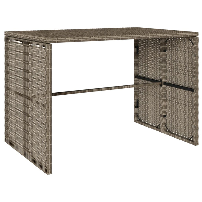 Set mobilier de grădină cu perne, 3 piese, gri, poliratan - WALTI WALTI