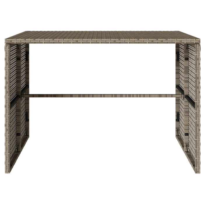 Set mobilier de grădină cu perne, 3 piese, gri, poliratan - WALTI WALTI