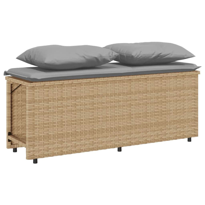 Set mobilier de grădină cu perne, 3 piese, bej, poliratan - WALTI WALTI