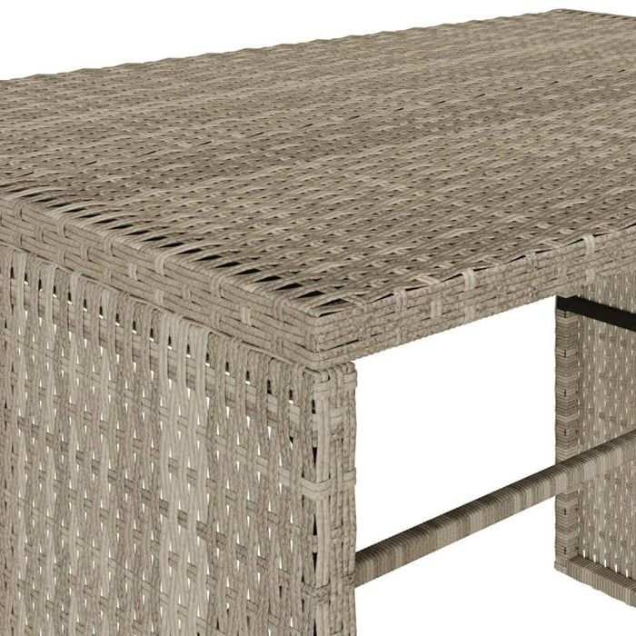 Set mobilier de grădină cu perne, 3 piese,gri deschis,poliratan - WALTI WALTI