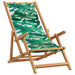 Scaun plajă pliabile model frunze lemn masiv eucalipt/țesătură - WALTI WALTI