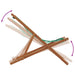 Scaun plajă pliabile model frunze lemn masiv eucalipt/țesătură - WALTI WALTI