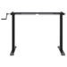 Cadru de birou, negru, (94-135)x60x(70-114) cm, oțel - WALTI WALTI