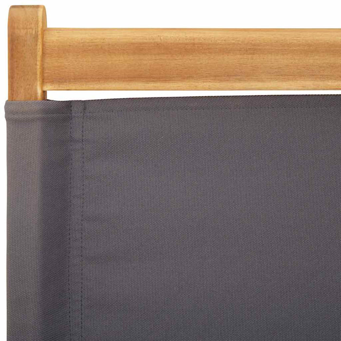 Scaune de grădină 2 buc., antracit, lemn masiv acacia și textil - WALTI WALTI