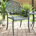 Scaune de grădină, 2 buc., verde, aluminiu turnat - WALTI WALTI