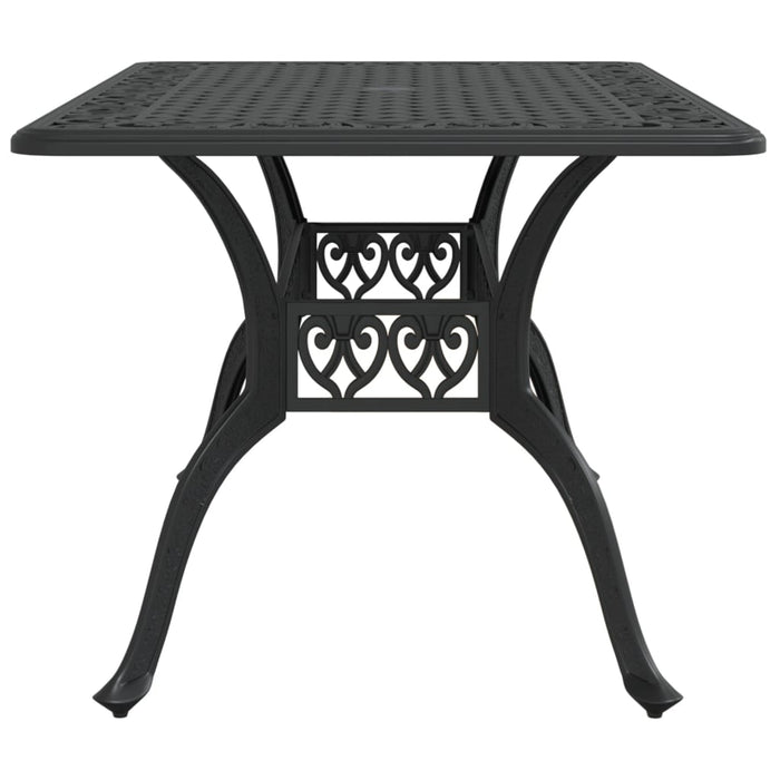 Masă de grădină, negru, 150x90x72 cm, aluminiu turnat - WALTI WALTI