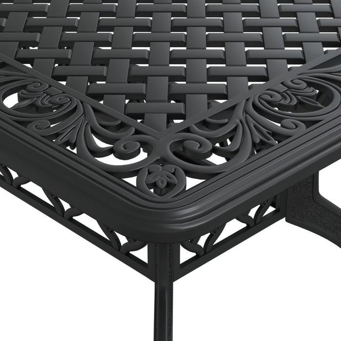 Masă de grădină, negru, 150x90x72 cm, aluminiu turnat - WALTI WALTI