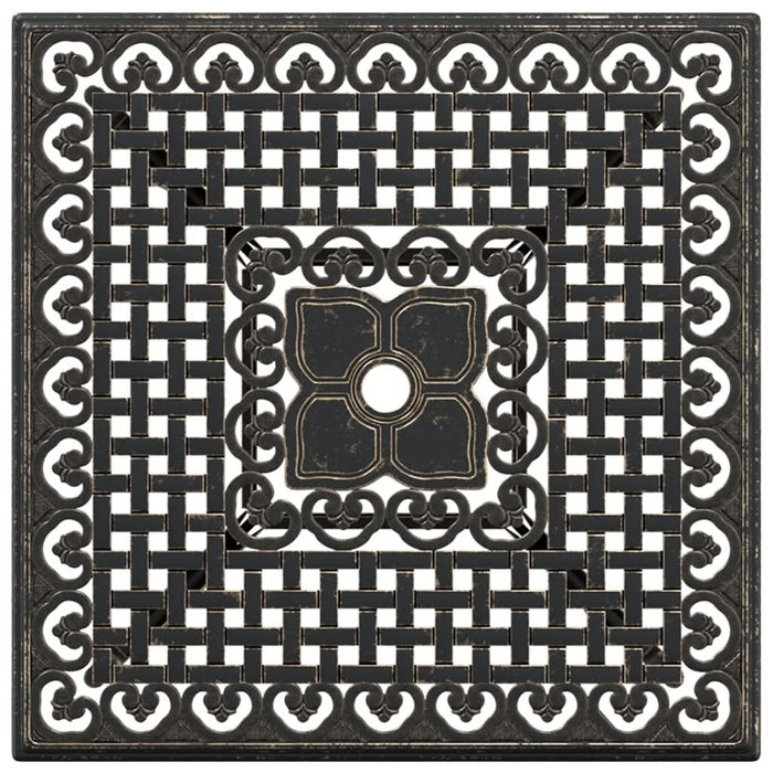 Masă de grădină, bronz, 80x80x75 cm, aluminiu turnat - WALTI WALTI