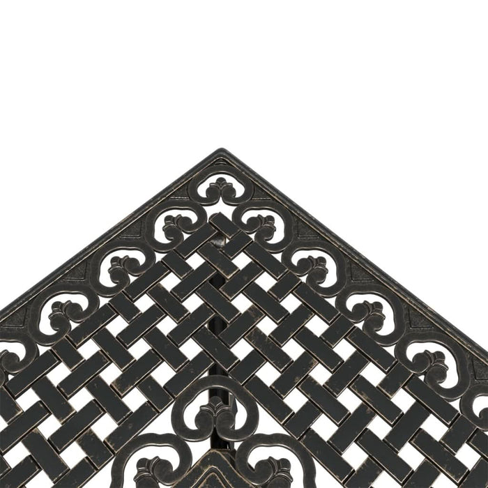 Masă de grădină, bronz, 80x80x75 cm, aluminiu turnat - WALTI WALTI