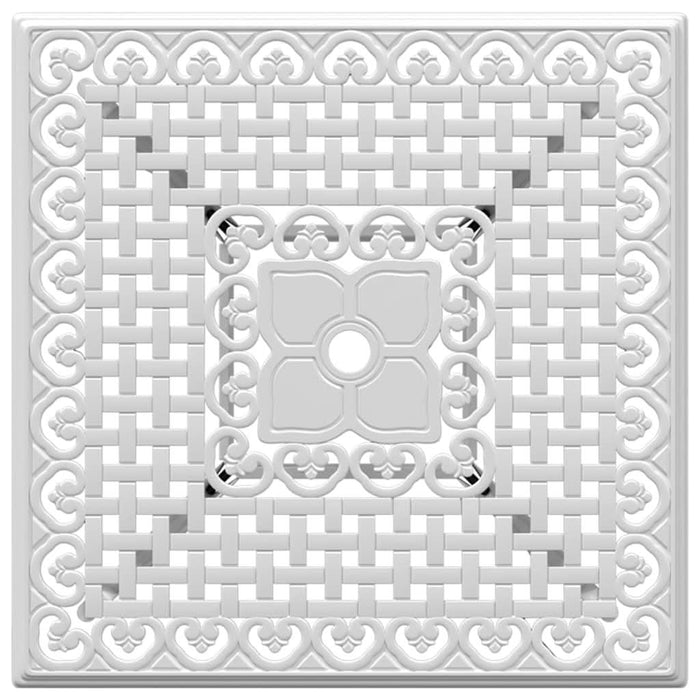 Masă de grădină, alb, 80x80x75 cm, aluminiu turnat - WALTI WALTI