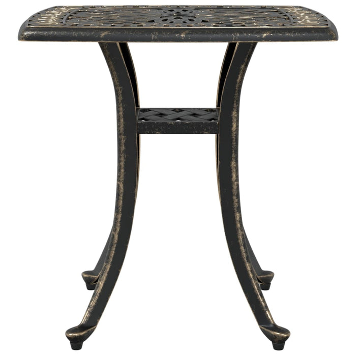 Masă de grădină, bronz, 53x53x53 cm, aluminiu turnat - WALTI WALTI