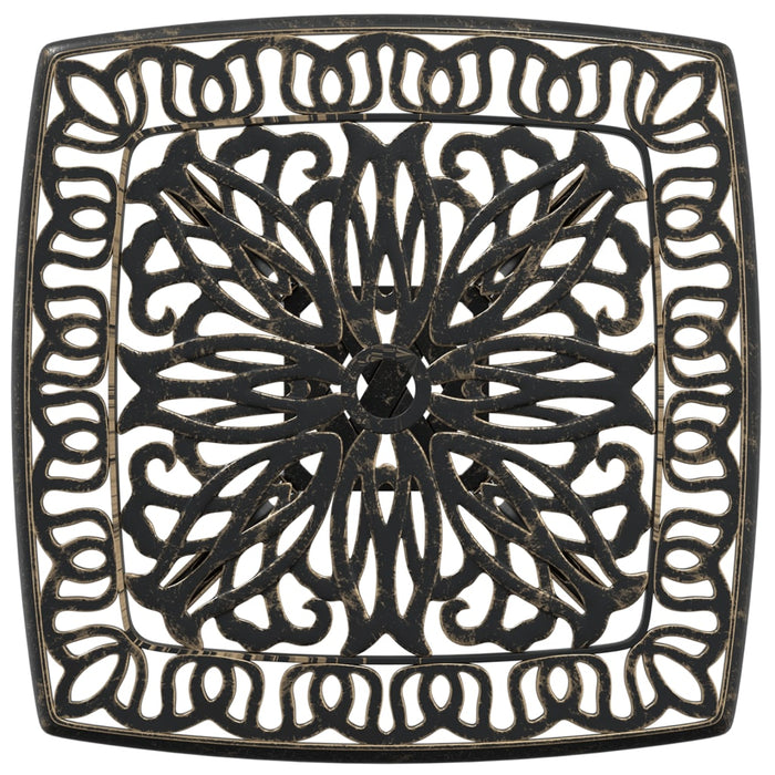 Masă de grădină, bronz, 53x53x53 cm, aluminiu turnat - WALTI WALTI