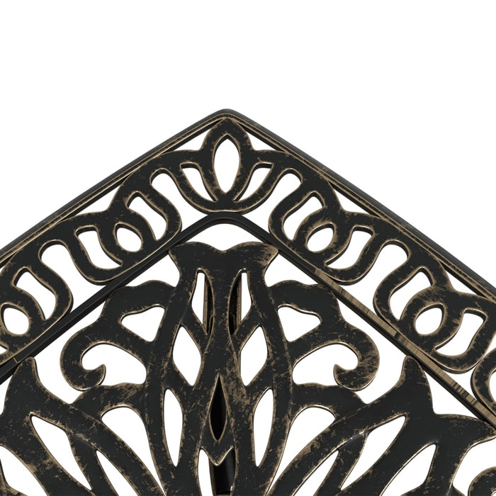 Masă de grădină, bronz, 53x53x53 cm, aluminiu turnat - WALTI WALTI