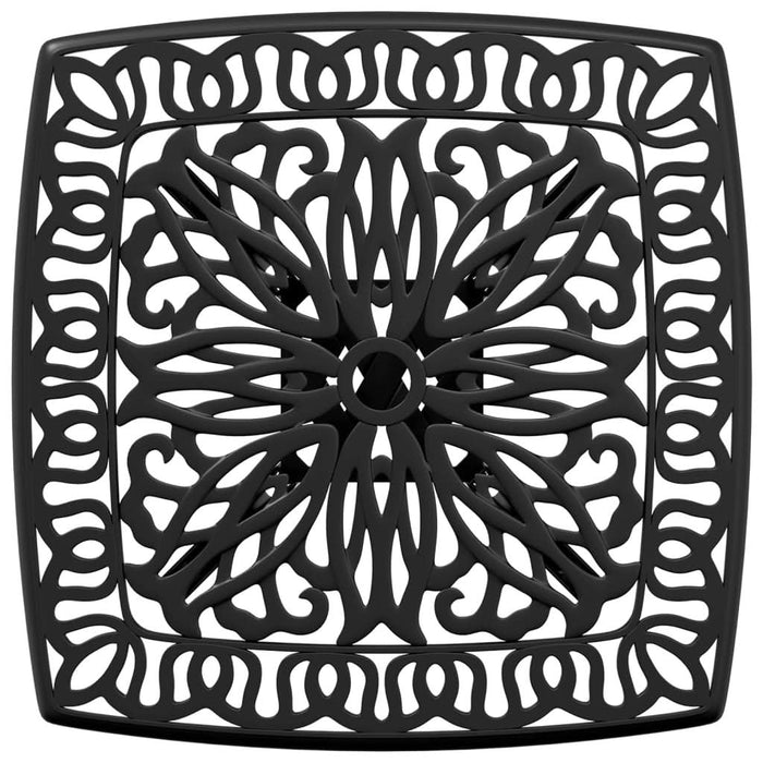 Masă de grădină, negru, 53x53x53 cm, aluminiu turnat - WALTI WALTI