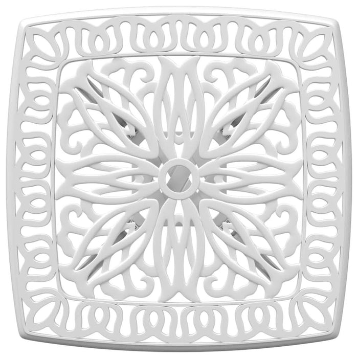 Masă de grădină, alb, 53x53x53 cm, aluminiu turnat - WALTI WALTI