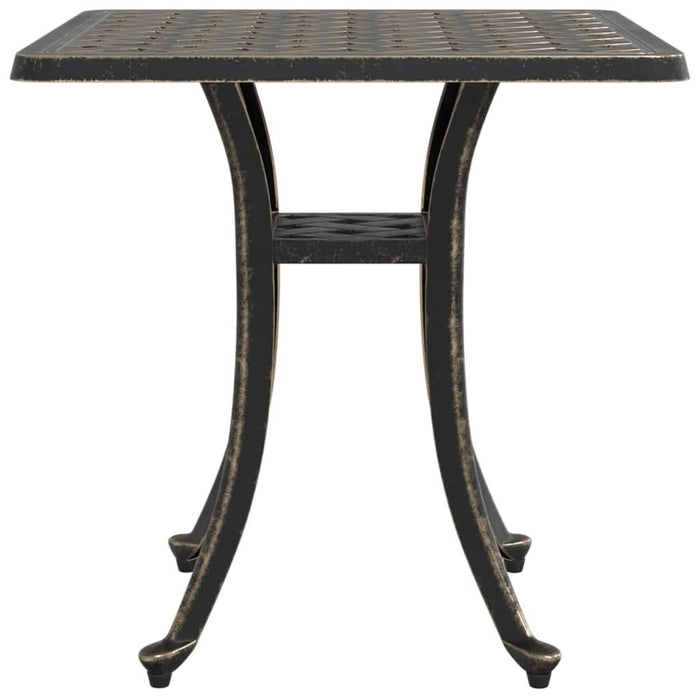 Masă de grădină, bronz, 53x53x53 cm, aluminiu turnat - WALTI WALTI