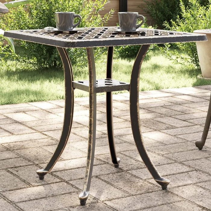 Masă de grădină, bronz, 53x53x53 cm, aluminiu turnat - WALTI WALTI