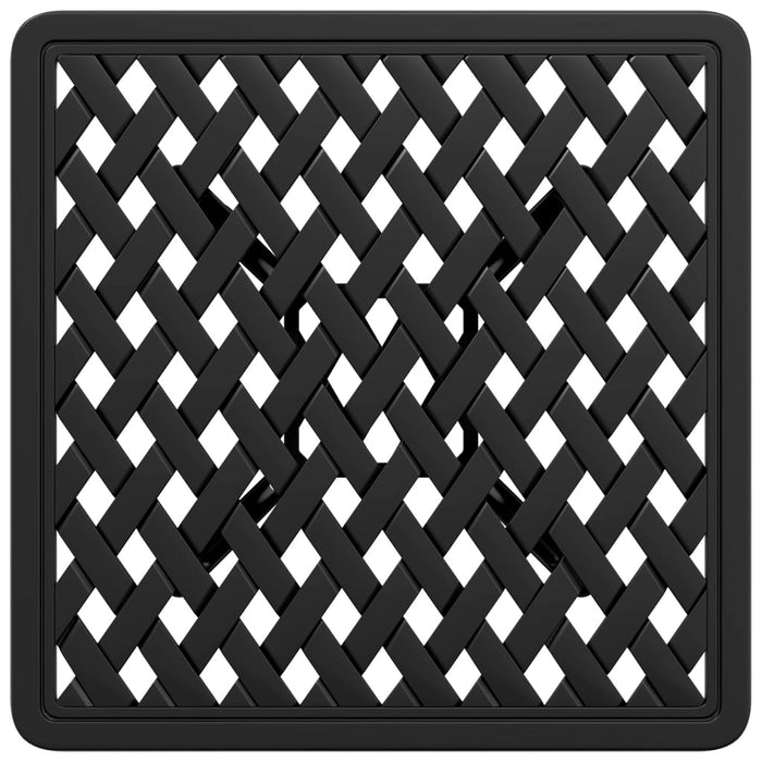 Masă de grădină, negru, 53x53x53 cm, aluminiu turnat - WALTI WALTI