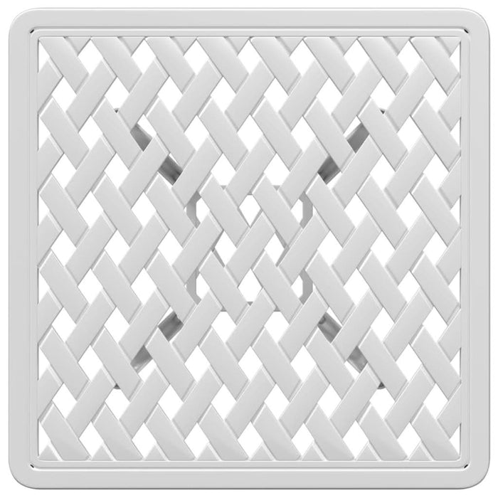 Masă de grădină, alb, 53x53x53 cm, aluminiu turnat - WALTI WALTI