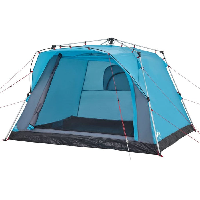Cort de camping cabană 4 persoane albastru cu eliberare rapidă - WALTI WALTI