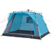 Cort de camping cabană 4 persoane albastru cu eliberare rapidă - WALTI WALTI