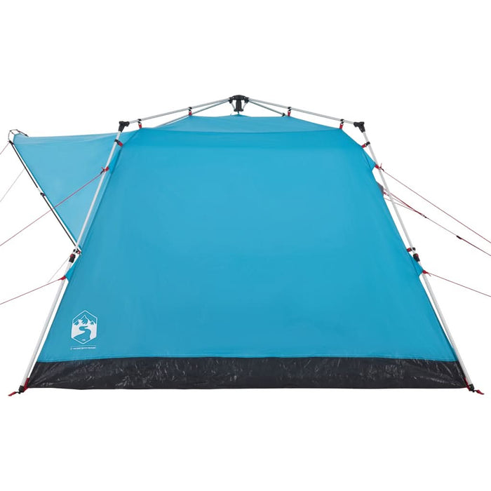 Cort de camping cabană 4 persoane albastru cu eliberare rapidă - WALTI WALTI
