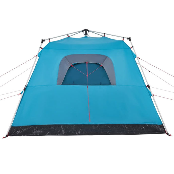 Cort de camping cabană 4 persoane albastru cu eliberare rapidă - WALTI WALTI